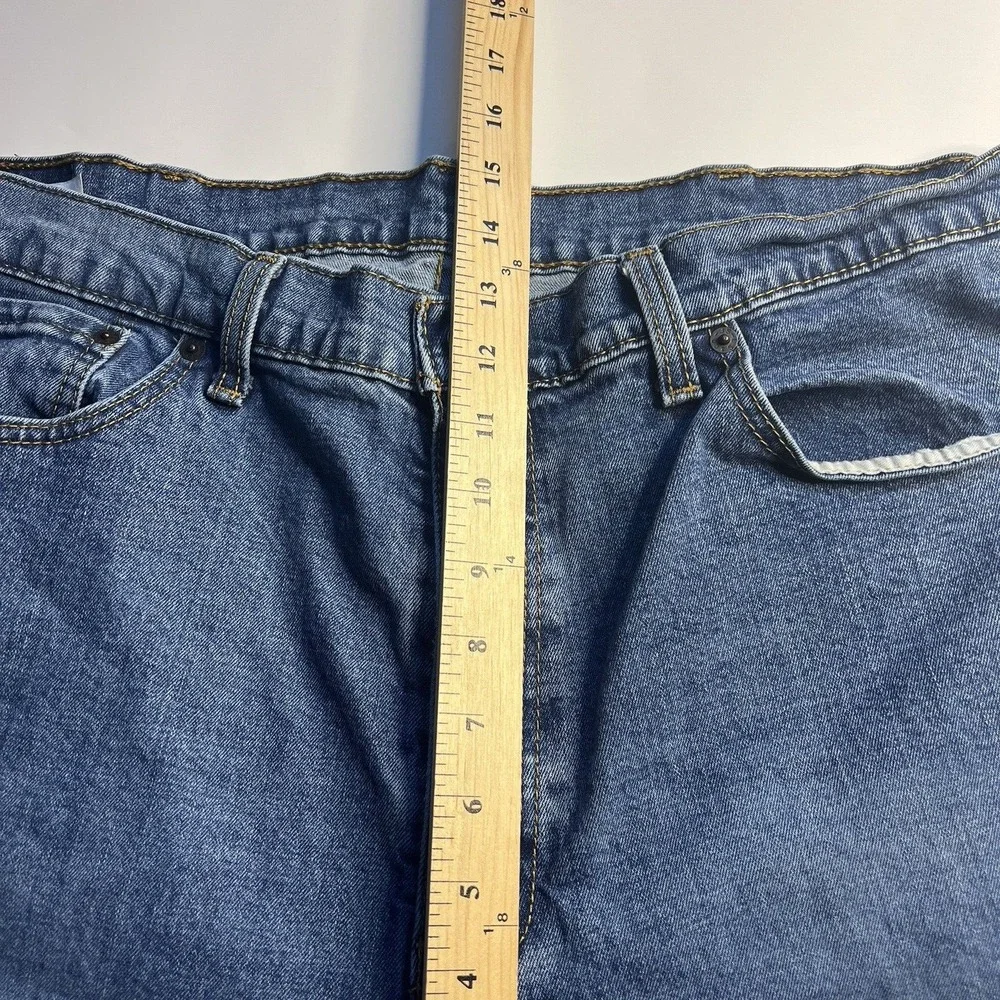 Levi's Jeans Men 40x32 Blue 505 Straight Leg Med Wash Regular Fit American Denim